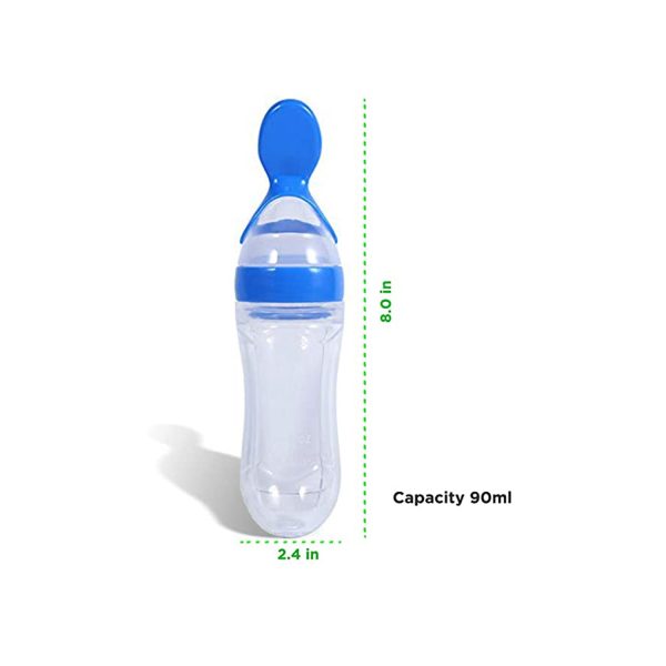 Luvlap Easy Squeezy Food Feeder Bottle With Spoon