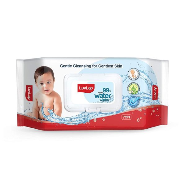 LuvLap Baby Water Wipes with Lid (72pc) LuvLap Baby Water Wipes with Lid (72pc)