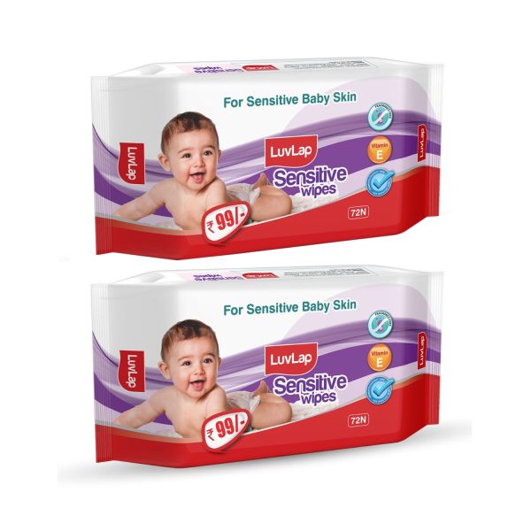 Luvlap Sensitive Baby Wipes 72 pcs Luvlap Sensitive Baby Wipes 72 pcs