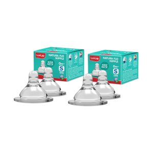 LuvLap Anti-Colic Natura Flo Teat/Nipple for Wide Neck Bottle Slow Flow