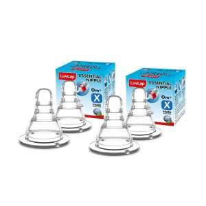 LuvLap Anti-Colic Essential Teat/Nipple For Slim Neck Bottle Variable Flow