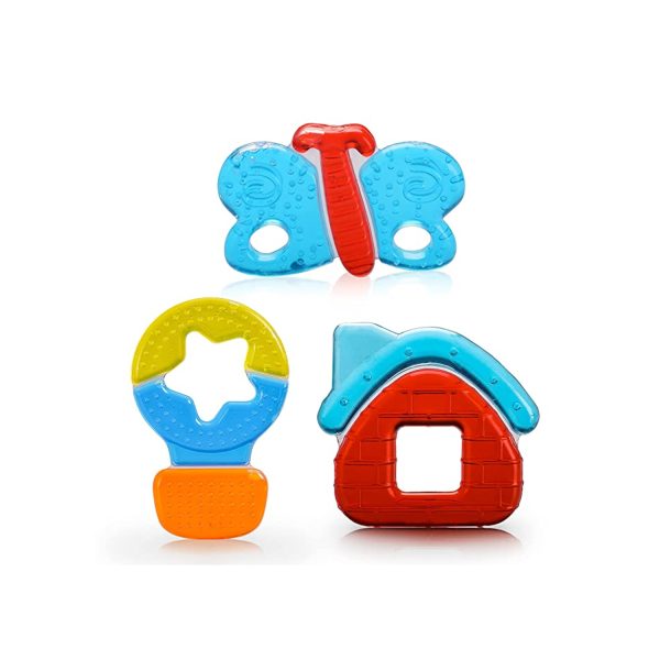 LuvLap Silicone Water Filled Teether (Pack of 3) Multicolor LuvLap Silicone Water Filled Teether (Pack of 3) Multicolor