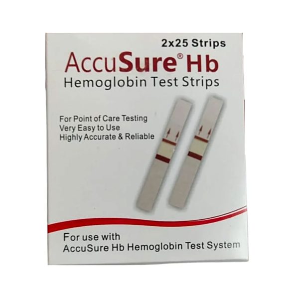 41 (2) AccuSure Hb Hemoglobin Test Strips 2×25
