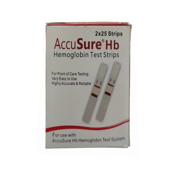 AccuSure HB Hemoglobin Test System with 2x25 Test Strips AccuSure HB Hemoglobin Test System with 2x25 Test Strips