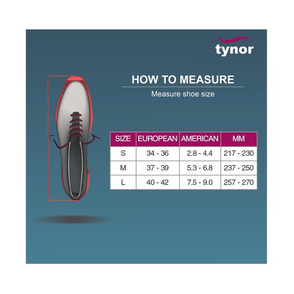 size chart of tynor walker boot