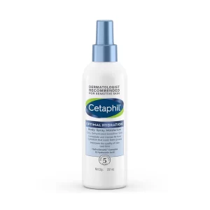 Cetaphil Optimal Hydration Body Spray Moisturizer With Hyaluronic Acid+Vitamin E For Dehydrated Skin, 207 ml