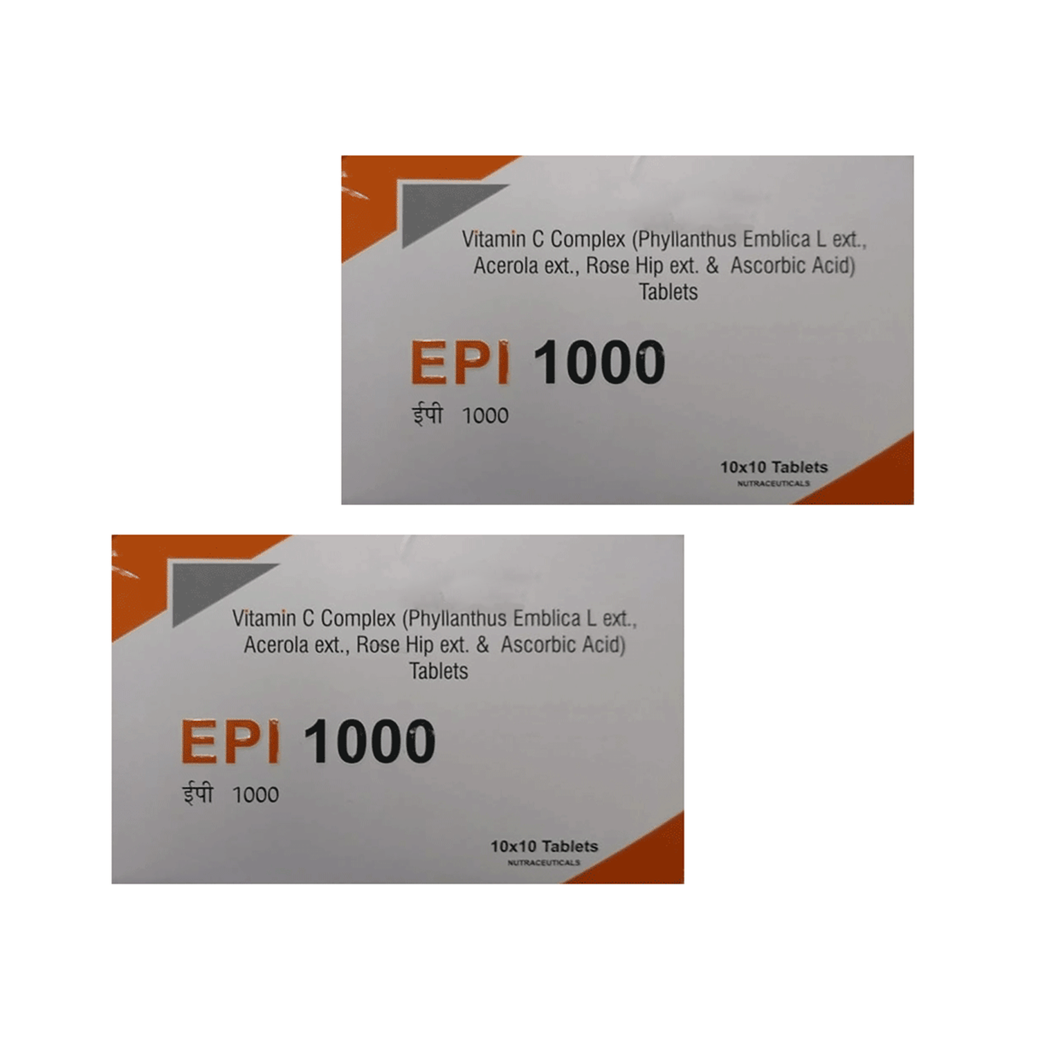 EPI-1000 Vitamin C Tablets for Skin Health – 10 Tablets (Pack of 2)