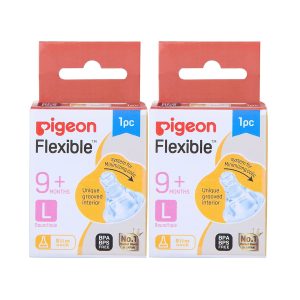 Pigeon Peristaltic Nipple (Slim Neck) (L) 1 Pcs – (Pack of 2)