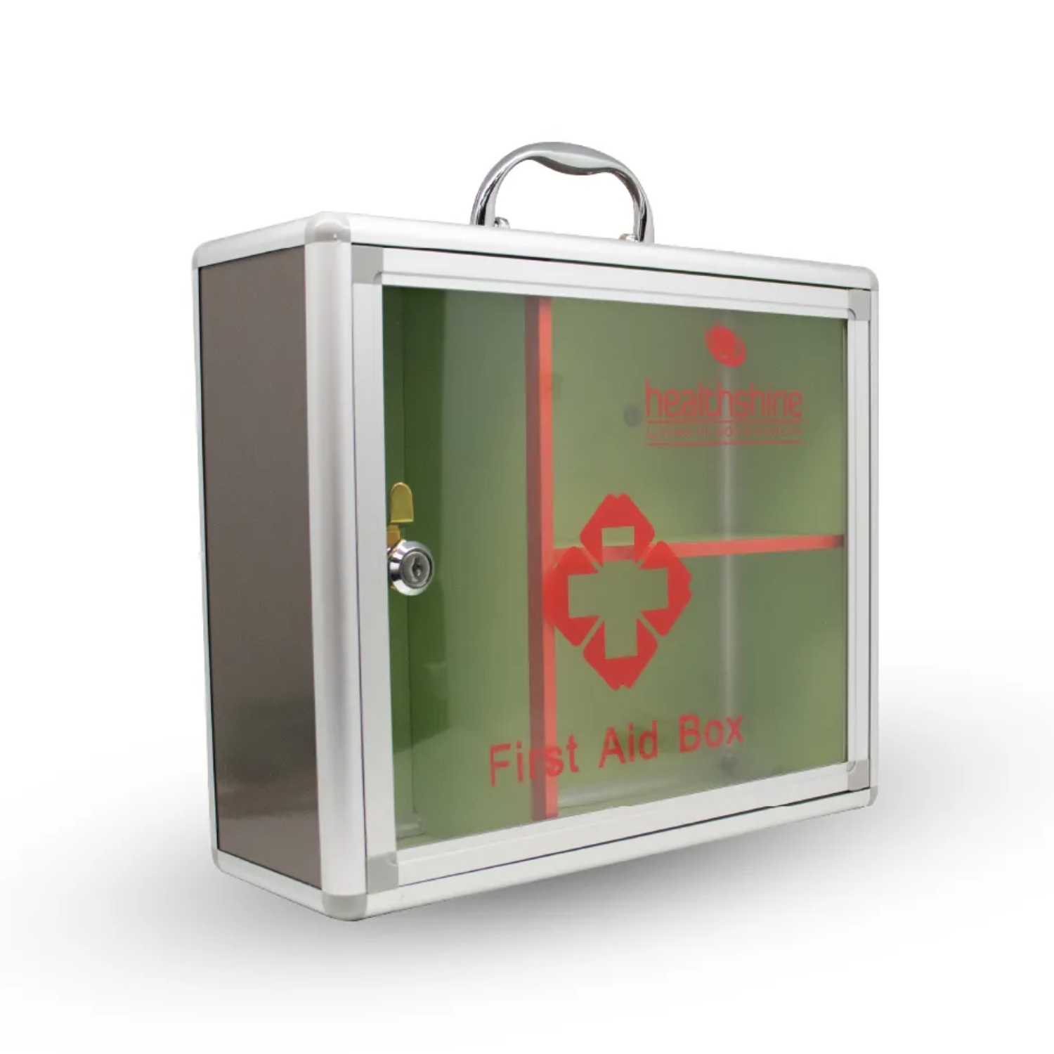 Healthshine First Aid Box Wall Mount Silver