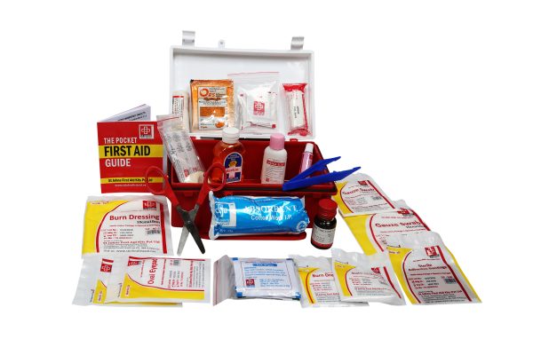first aid kit with medicine