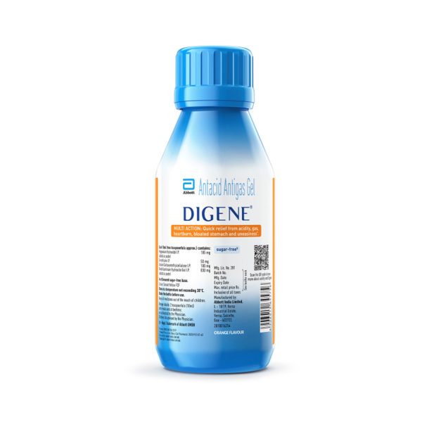 Abbott Digene Antacid Antigas Gel Orange Flavour