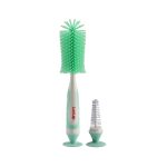 Luvlap 2-in-1 Silicone Bottle Cleaning Brush (Green)