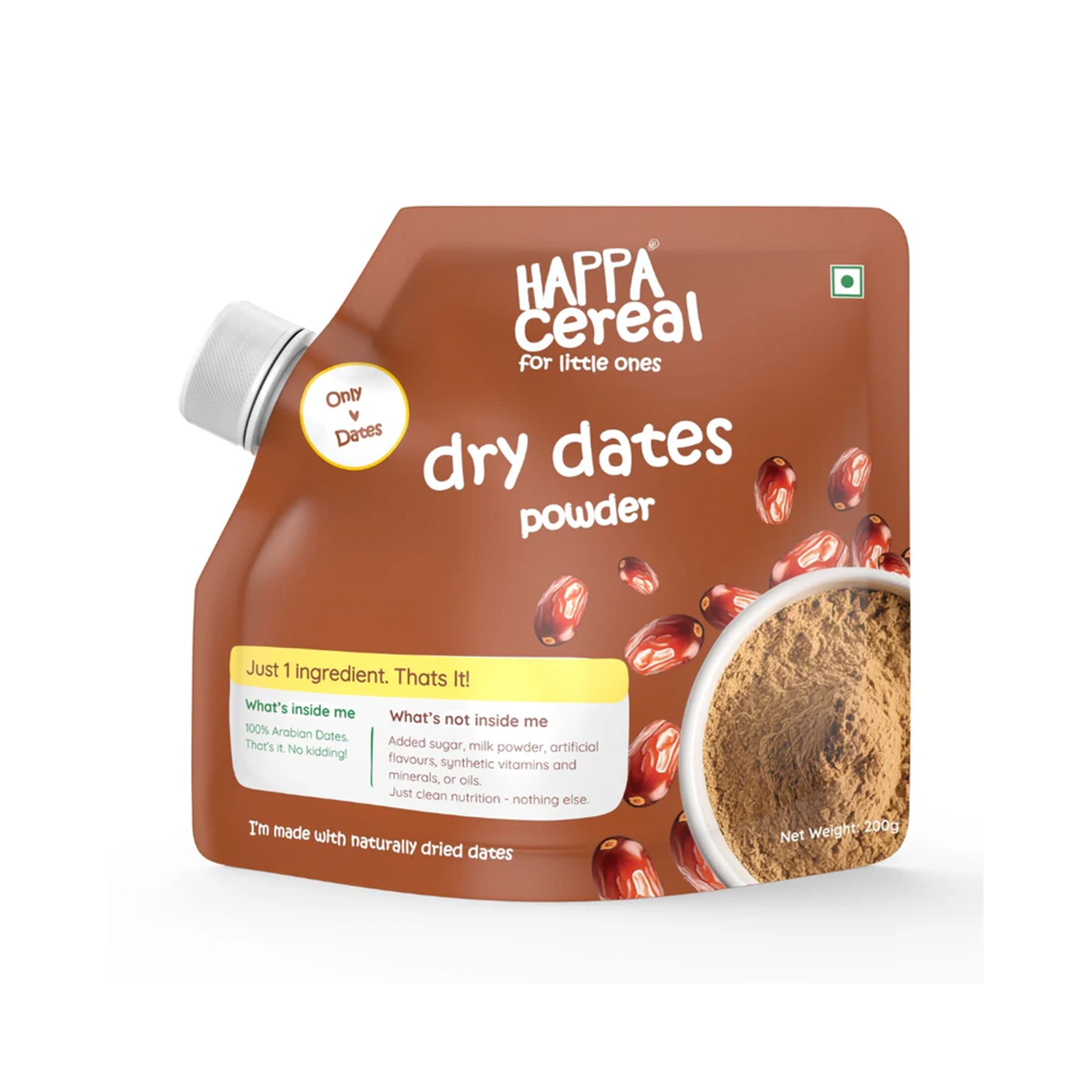 Happa Organic Dates Powder, 6 Months+ 200g