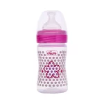 Chicco Well Being Feeding Bottle And Teats Slow Flow 150ml (Pink Girl)