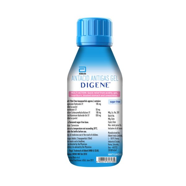 Abbott Digene Antacid Antigas Gel Mint Flavour