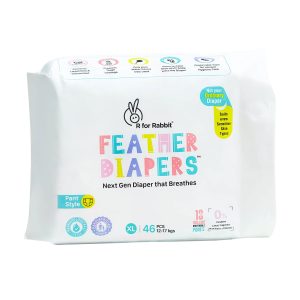 R for Rabbit Feather Diapers