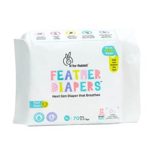 R for Rabbit Feather Diapers