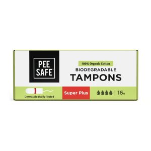 PeeSafe Biodegradable Tampons (16 Tampons) - Super Plus