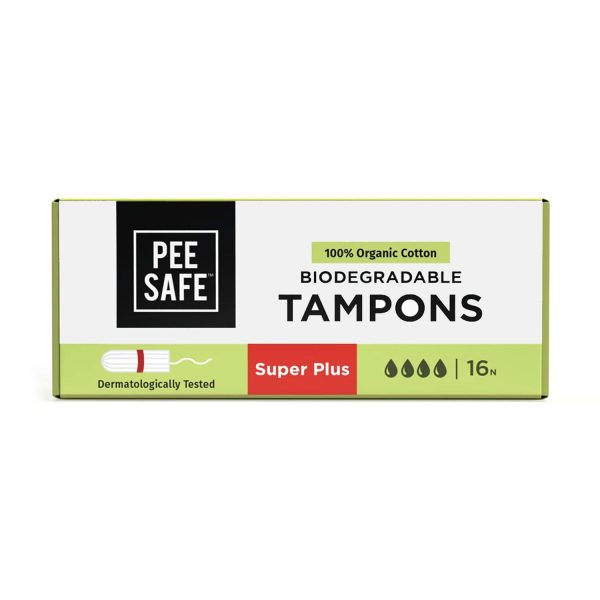 PeeSafe Biodegradable Tampons (16 Tampons) - Super Plus
