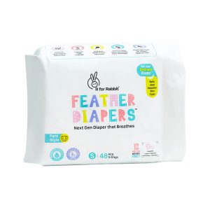R for Rabbit Feather Diapers