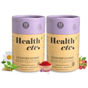 Health etc Go 2 Sleep Gummy (30 Gummies Each) Pack of 2