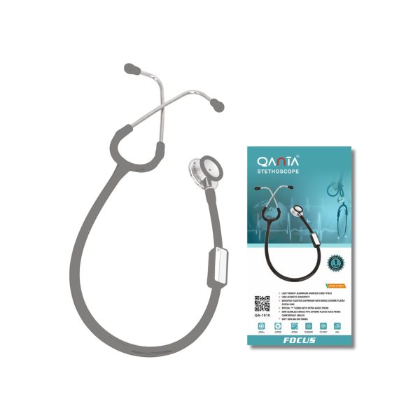 Qanta Stethoscope Focus Aluminium Anodized Chest Piece (Grey) Qanta Stethoscope Focus Aluminium Anodized Chest Piece (Grey)