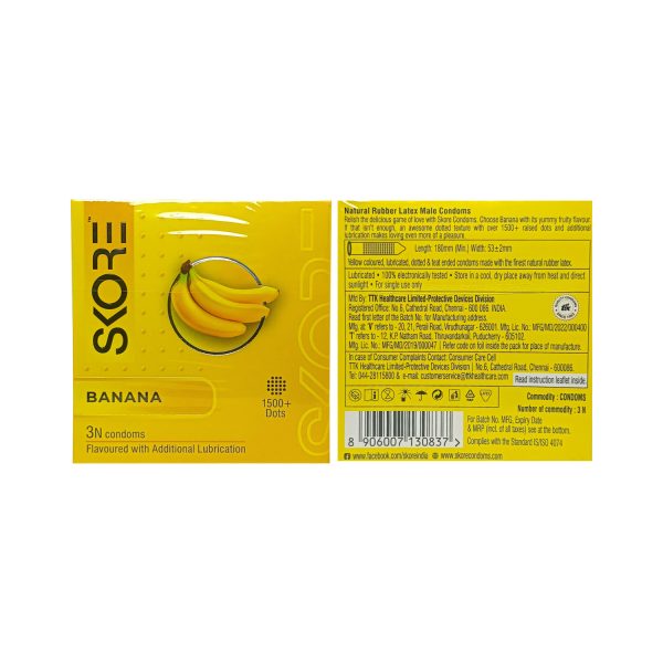 Skore Banana Flavoured Condoms