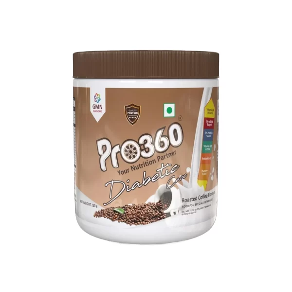 GMN Pro360 Diabetic Nutrition Powder Roasted Coffee Flavour (250g Jar) GMN Pro360 Diabetic Nutrition Powder Roasted Coffee Flavour (250g Jar)