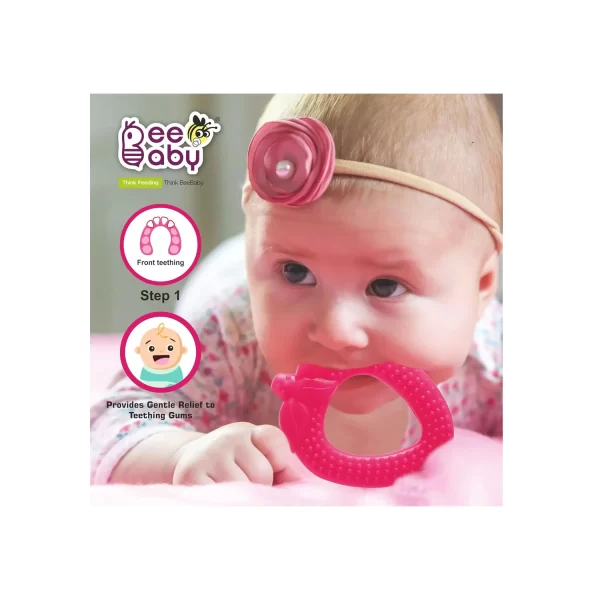 BeeBaby Strawberry Soft Silicone Teether