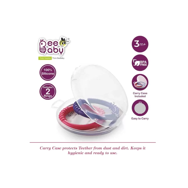 BeeBaby Loops / Rings Soft Silicone Teether