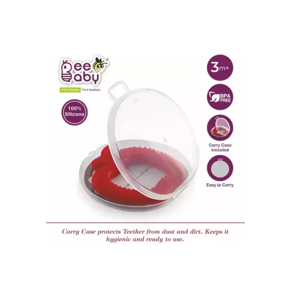 BeeBaby Apple Shape Soft Silicone Teether