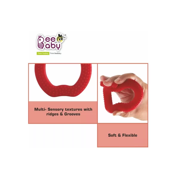 BeeBaby Apple Shape Soft Silicone Teether