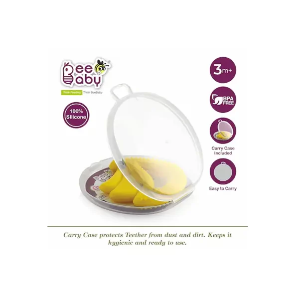BeeBaby Banana Shape Soft Silicone Teether