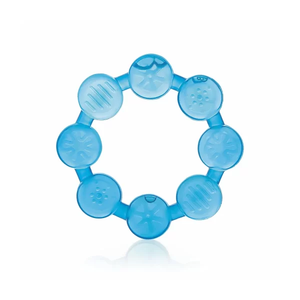 Ring Shape Water Filled Teether blue