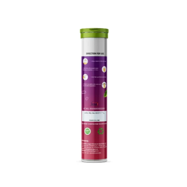 Goodveda Night Burn with Apple Cider Vinegar Japanese Matcha Effervescent 15 Tablets