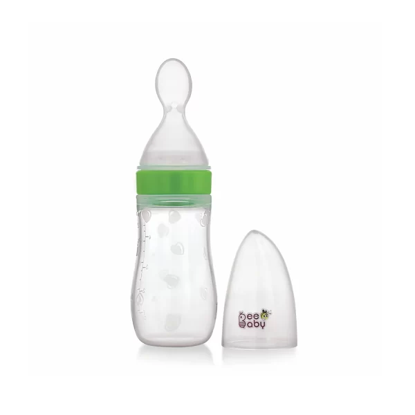 BeeBaby Silicone Squeezy Food Feeder Green 4+Months (125ml) BeeBaby Silicone Squeezy Food Feeder Green 4+Months (125ml)