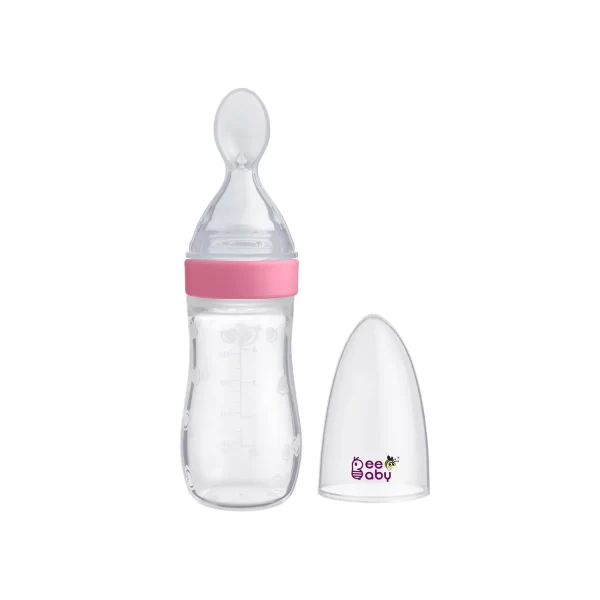 BeeBaby Silicone Squeezy Food Feeder pink 4+Months (125ml) BeeBaby Silicone Squeezy Food Feeder pink 4+Months (125ml)