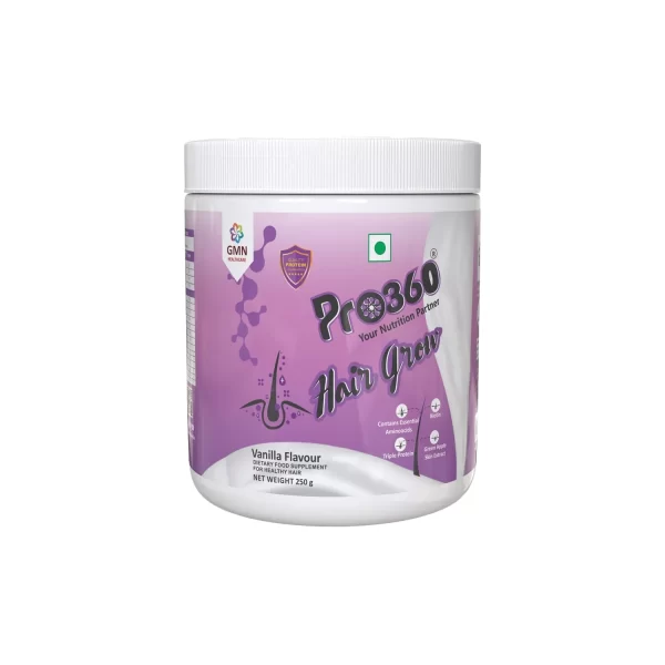 GMN Pro360 Hair Grow Nutrition Powder Vanilla Flavour (250g Jar)