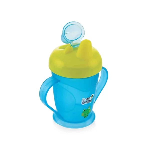 BeeBaby Free Flow Hard Spout Sippy Cup Blue and Yellow BeeBaby Free Flow Hard Spout Sippy Cup Blue and Yellow
