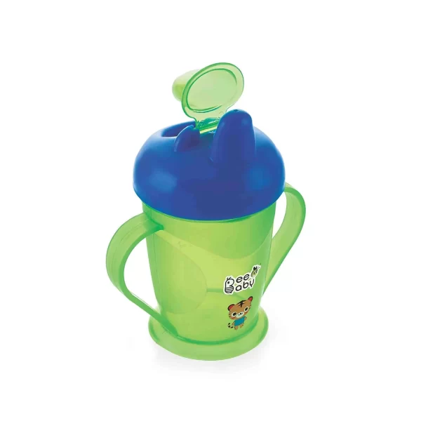 BeeBaby Free Flow Hard Spout Sippy Cup Green and Blue BeeBaby Free Flow Hard Spout Sippy Cup Green and Blue