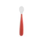 Chicco Soft Silicone Spoon for Babies from 6+ Months (Red)