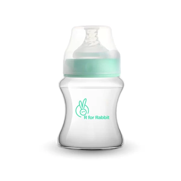R for Rabbit First Feed PP Feeding Bottle for Babies from 6+ Months 150ml (Sea Green) R for Rabbit First Feed PP Feeding Bottle for Babies from 6+ Months 150ml (Sea Green)