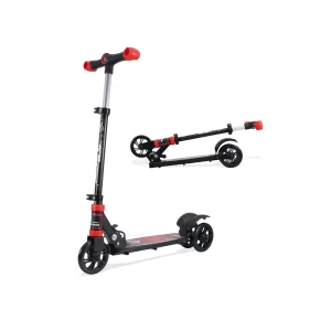 R for Rabbit Road Runner Drift Kick Scooter for Kids (Pure Black)