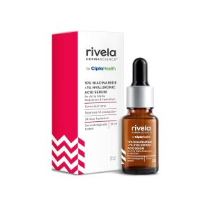 Rivela 10% Niacinamide, 1% Hyaluronic Acid Face Serum 30ml
