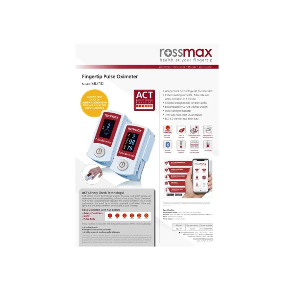 Fingertip Pulse Oximeter SB 210 BT