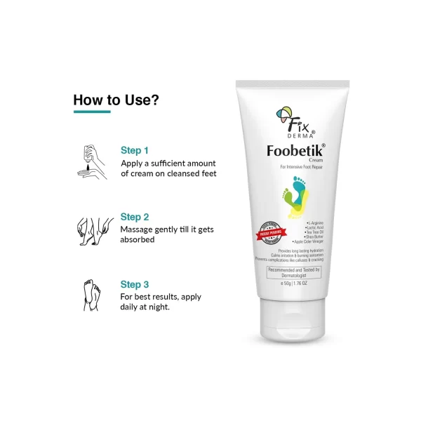 Fixderma Heel Repair Foobetik Foot Cream