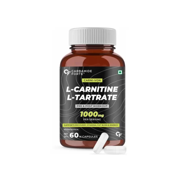 L- Carnitine L- Tartrate 1000mg Capsules For Fat Burning Carbamide Forte L- Carnitine L- Tartrate 1000mg Capsules For Fat Burning - 60 Capsules