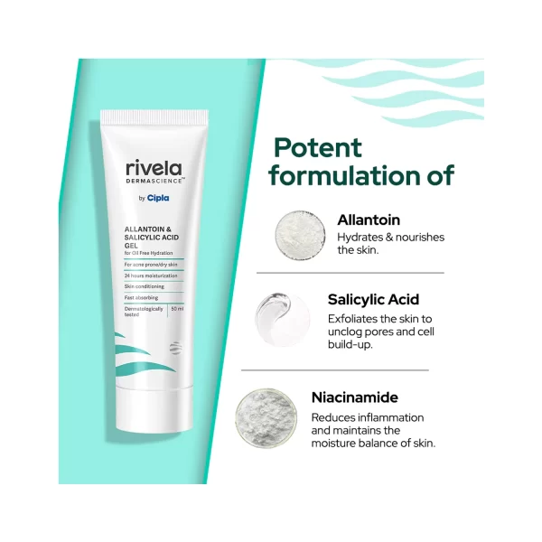Rivela Dermascience Allantoin and Salicylic Acid Gel 50ml