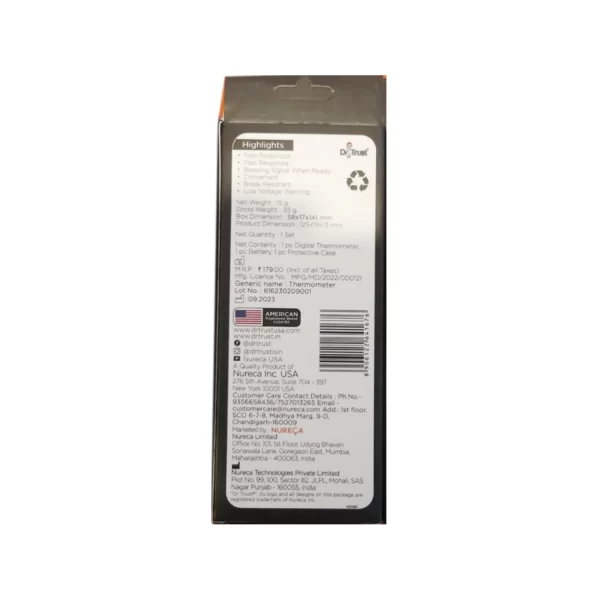 Highlights of Dr. Trust Digital Thermometer