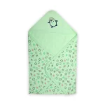 LuvLap Cotton Hooded Wrapper (Penguin Print)